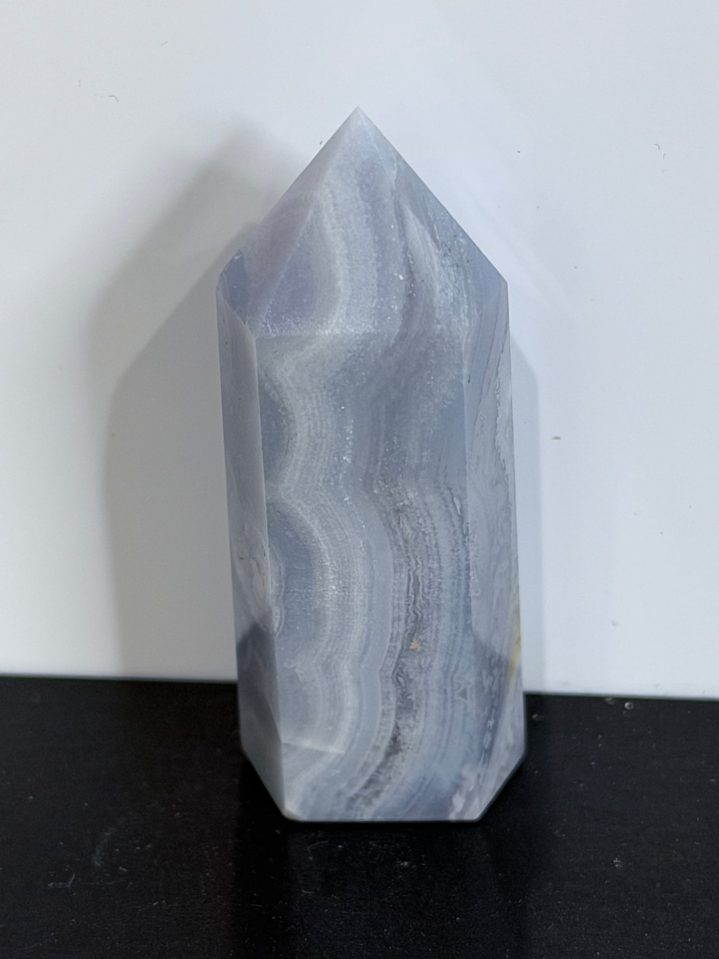 Blue Lace Agate Tower – 4.8cm | 21g