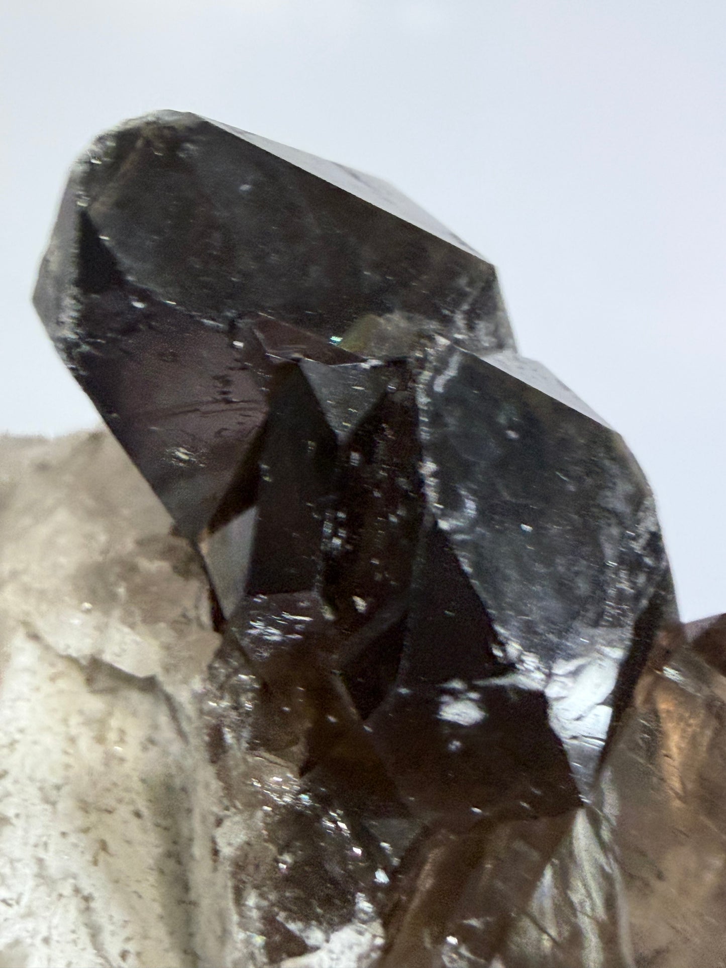Smoky Quartz Crystal Cluster on Milky Quartz Matrix 160g | Natural Brazilian -