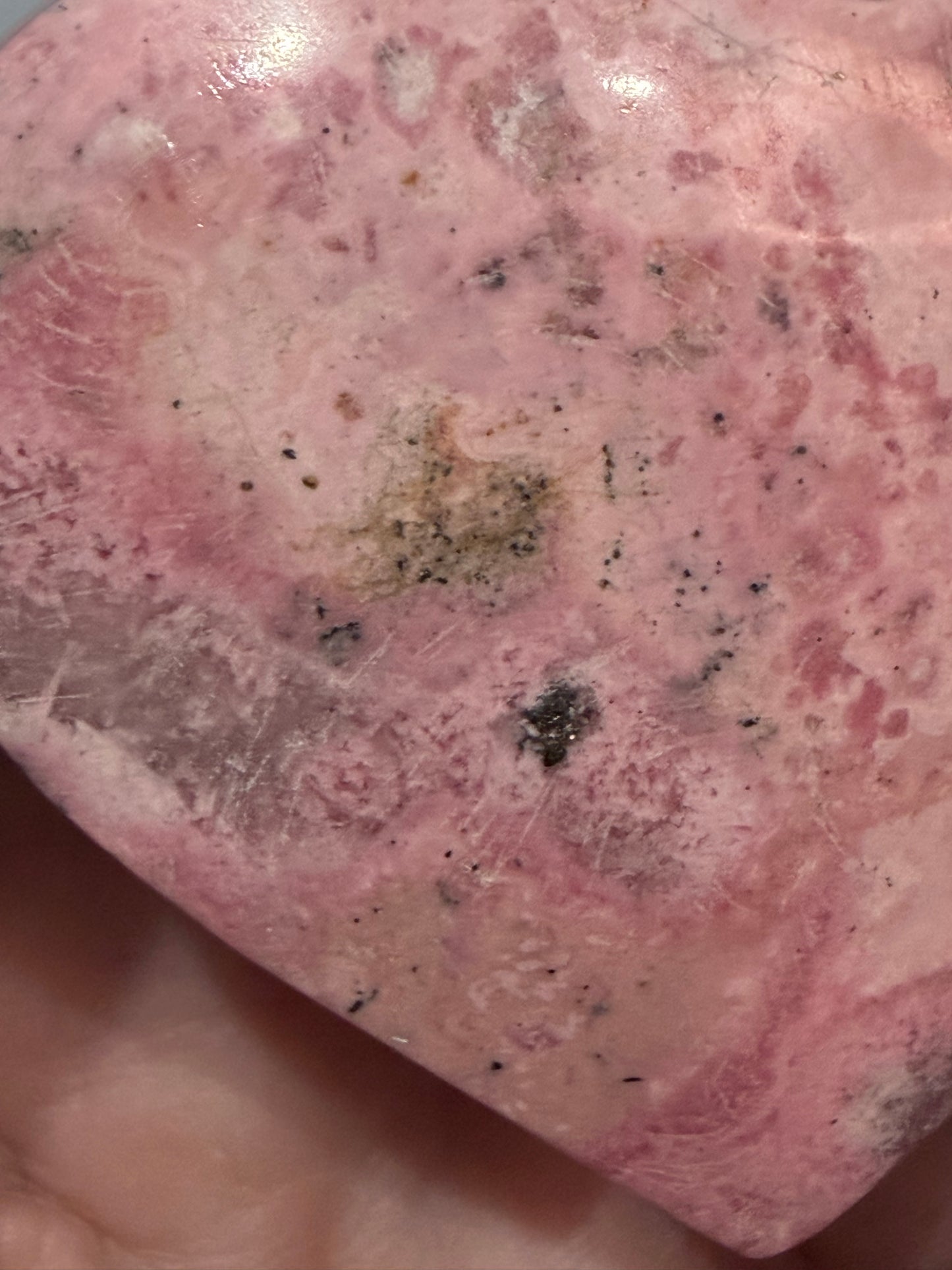 Pink Rhodonite Heart (Peru) A