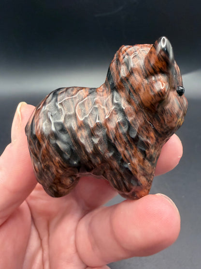 Mahogany Obsidian Highland Cow