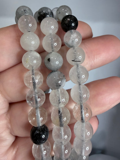 8mm Tourmalinated Quartz Bracelet

Protection • Grounding • Energy Balance