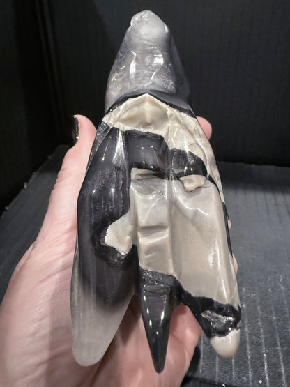 Volcano Agate Dragon Head | UV Reactive | 580g | 12.2 × 8cm