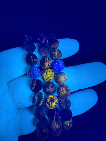 Azurite Lapis Lazuli Bracelet 8mm