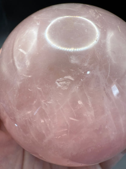 Big Bright Pink Rose Quartz Sphere