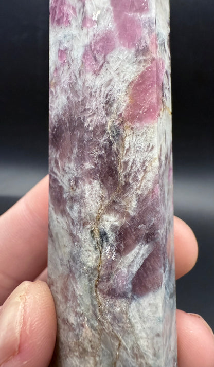 Rare Multi-Mineral Tower – Pink & Blue Tourmaline, Aquamarine, Smokey Quartz, Lepidolite & Mica - Crystal wonderland By Lisa