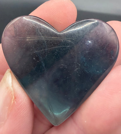 Fluorite Hearts Assorted Colours – 4cm