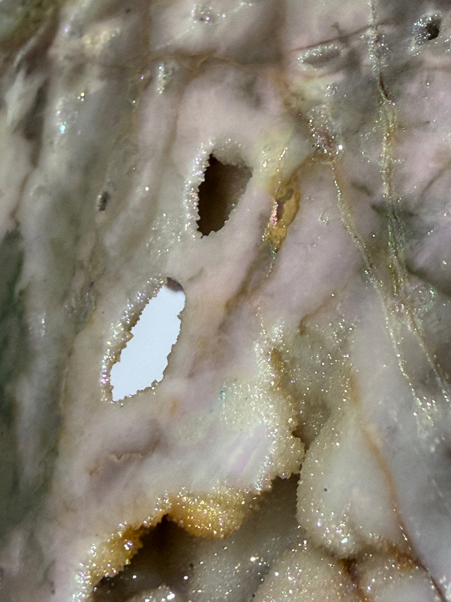 Aura-Coated Sphalerite Druzy Heart 230g | 8.8 × 8.2 cm