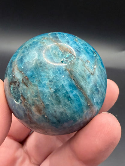 Blue Apatite Sphere