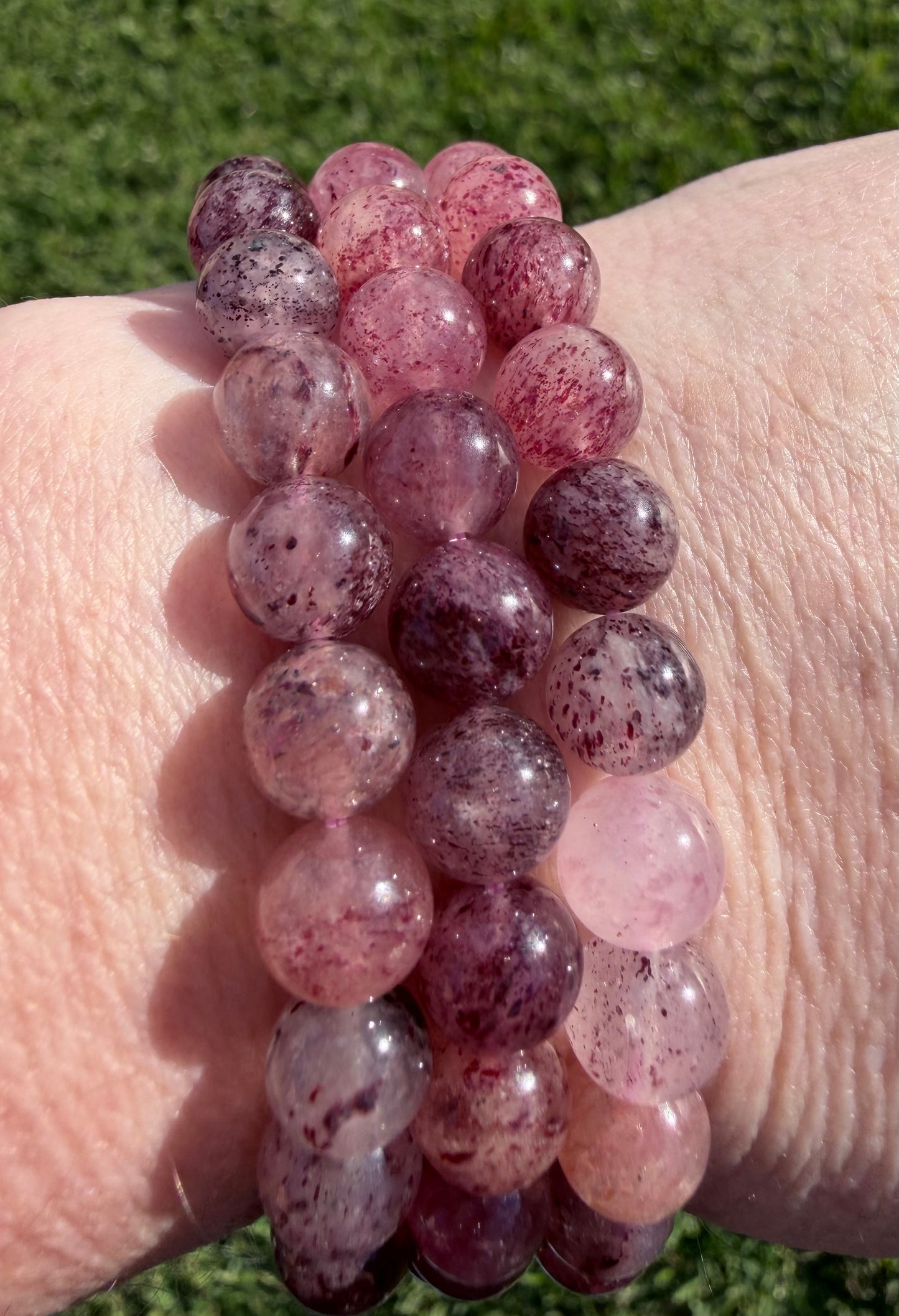 High Quality 8mm Strawberry Quartz Bracelet