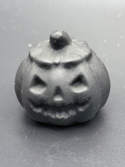 Black Obsidian Pumpkin Carving – 4.5cm