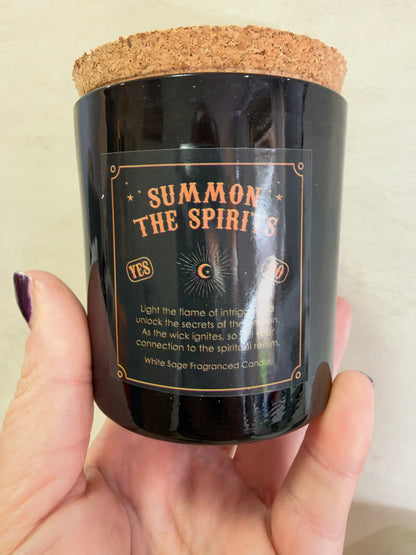 Summon the Spirits White Sage Candle – Cork Lid