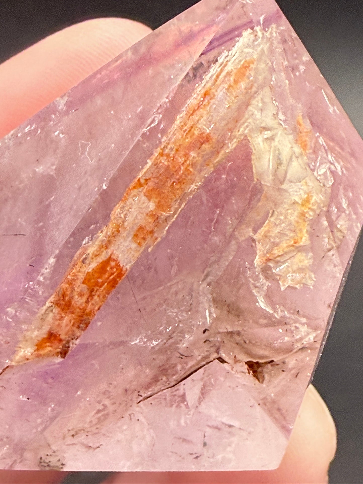 Amethyst Freeform with Hematite Inclusions