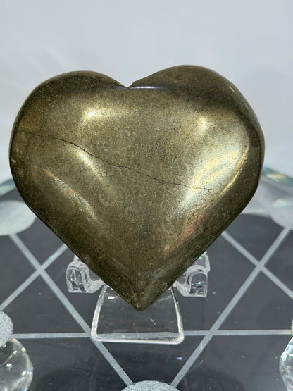 Pyrite Heart with Stand 5.6cm C