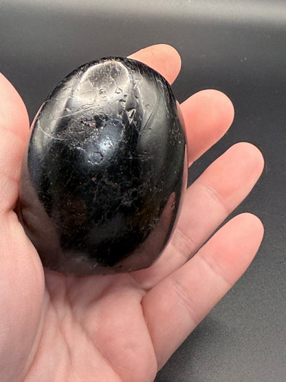 Black Tourmaline with Garnet Free Form