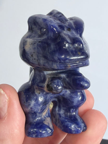 6cm T-Rex Sodalite Crystal Carving
