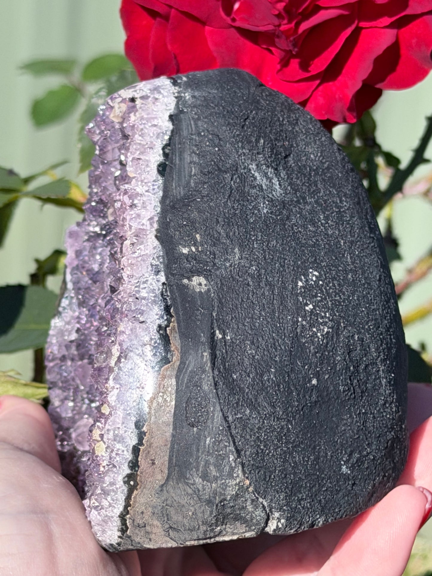Brazilian Amethyst Druzy Geode  – 914g C