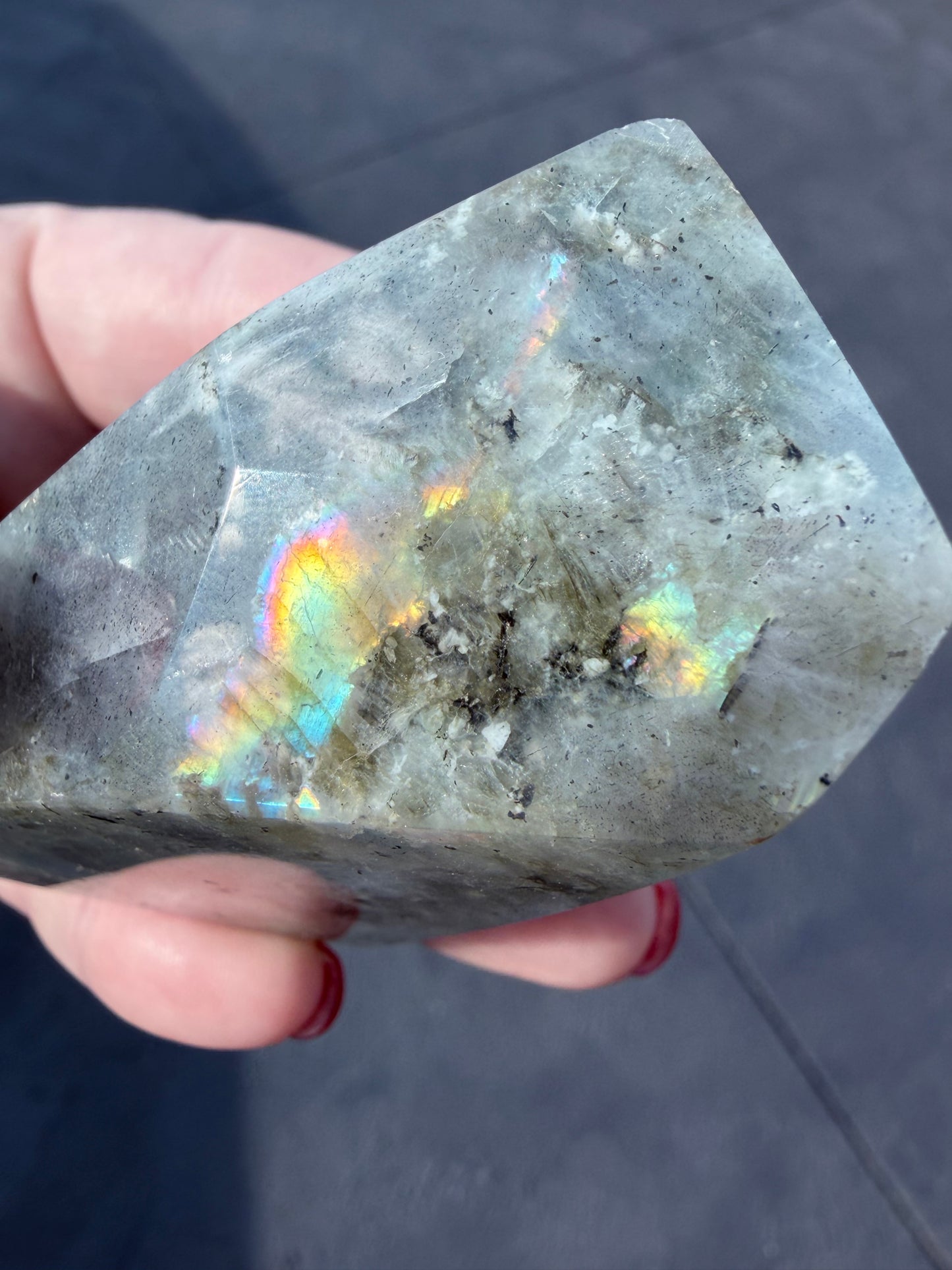 Labradorite Crystal Freeform – Rainbow Flash | 159g E