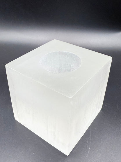 Selenite Cube Candle Holder - Crystal wonderland By Lisa