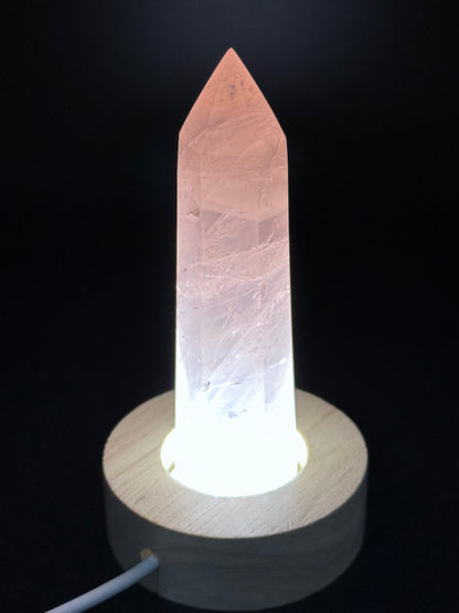 Rose Quartz point from Madagascar