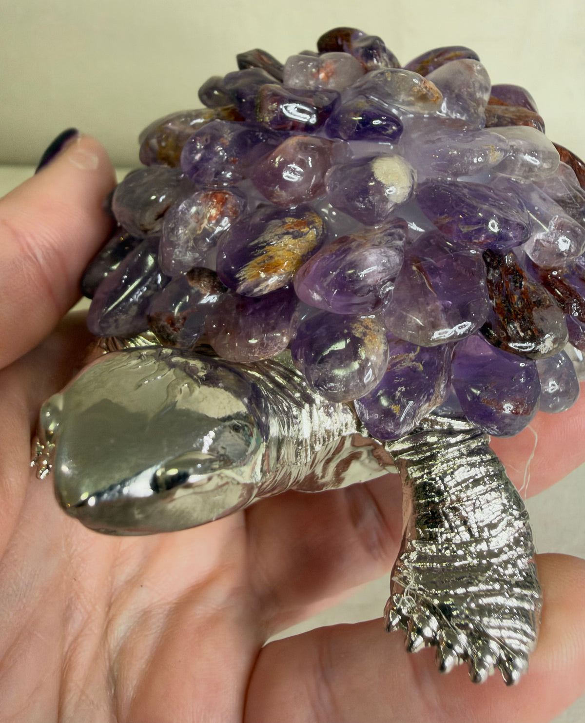 Amethyst Turtle Colour Changing USB Lamp