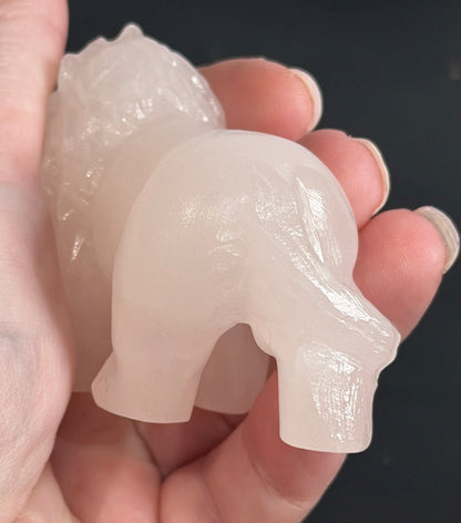 White Jade Lion Carving