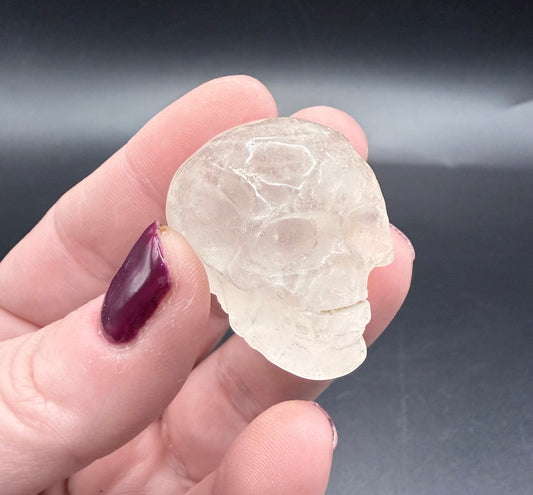 Clear Quartz Skull with Inclusion