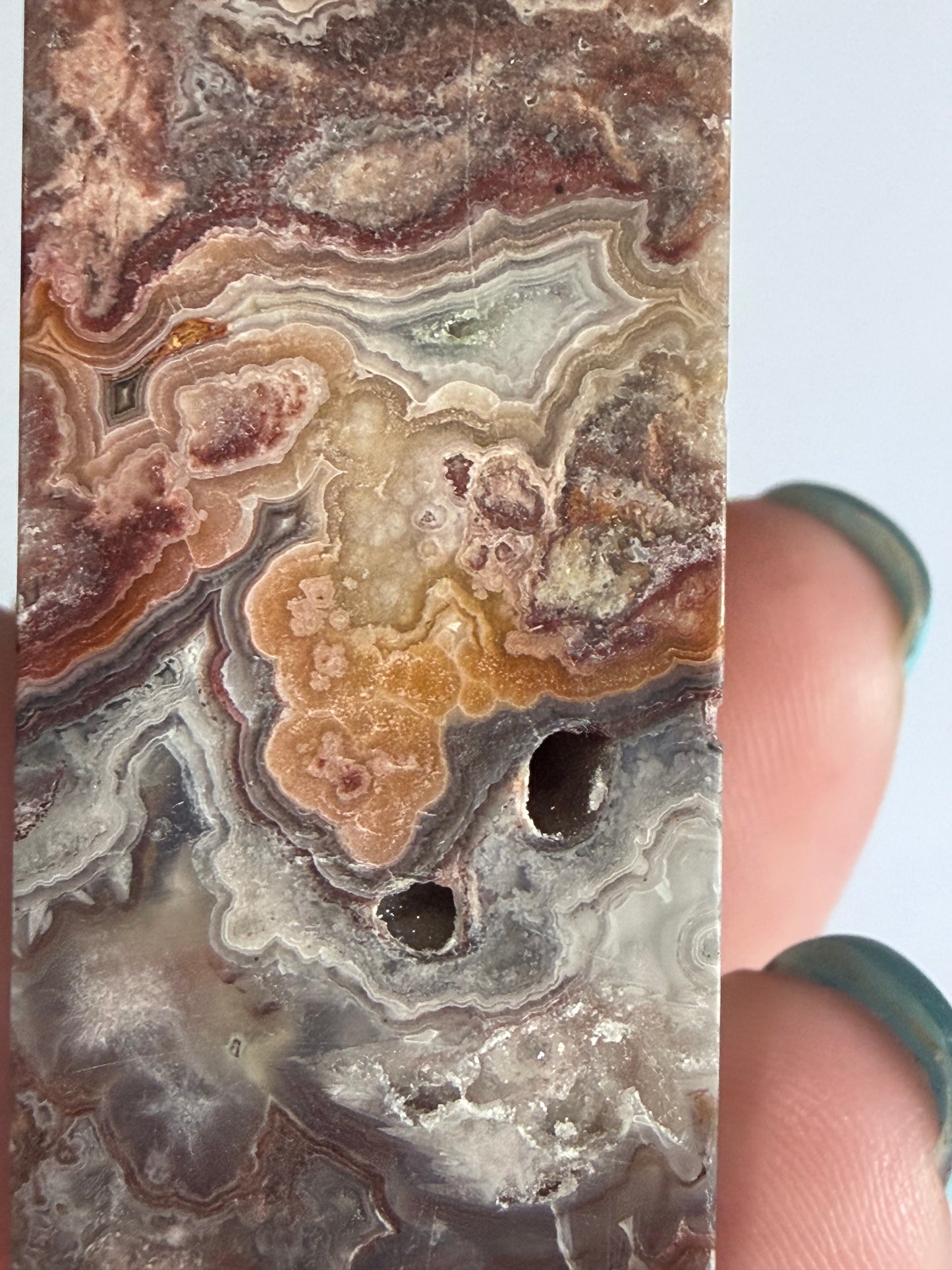 Mexican Crazy Lace Agate Tower – C