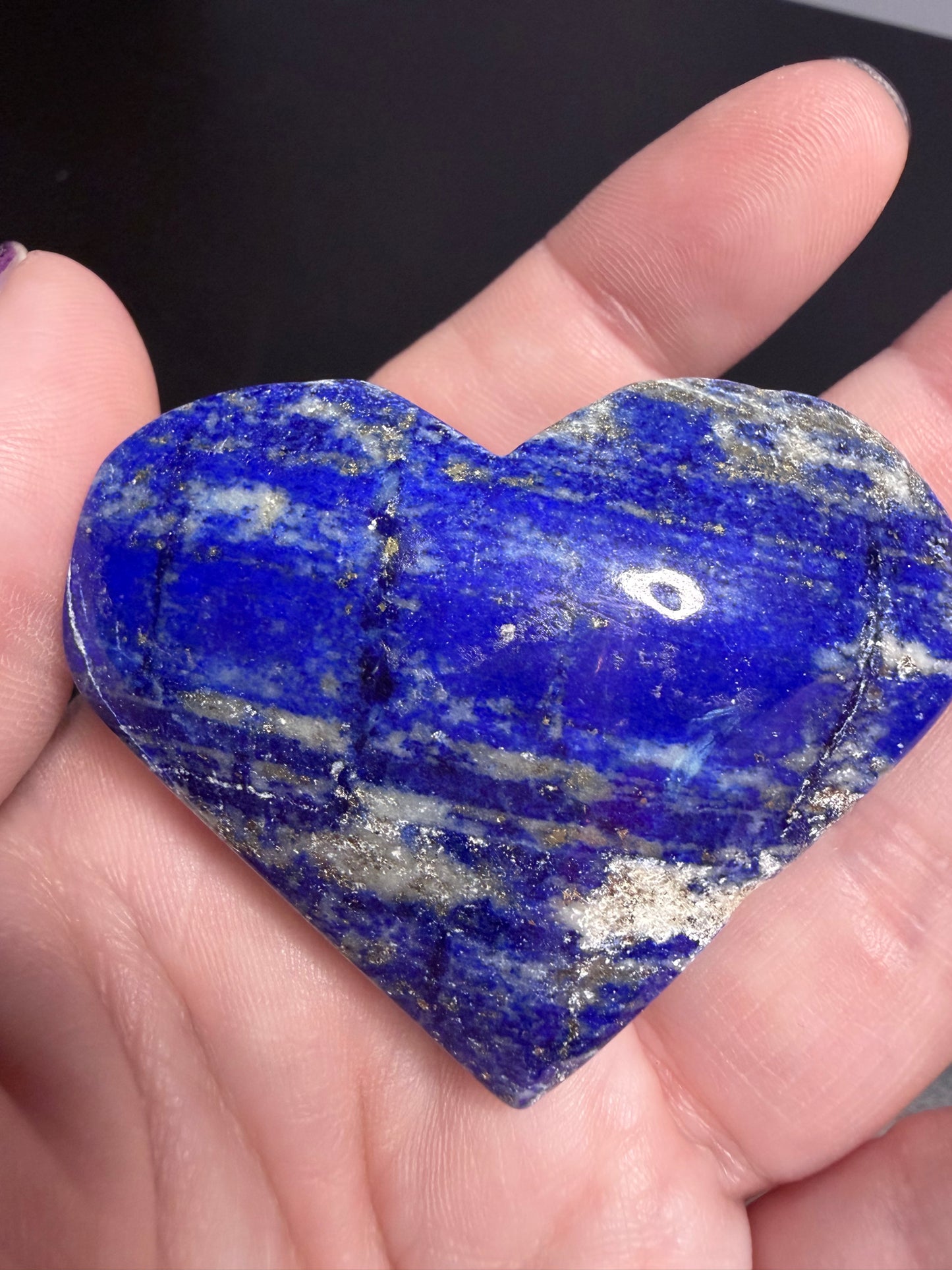 Lapis Lazuli Self-Standing Heart B