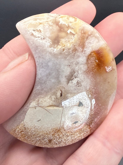 Flower Agate Moon