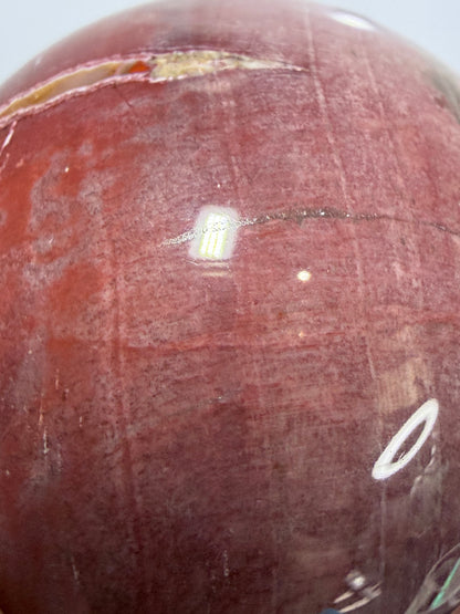 Pink Petrified Wood Sphere – 180g | 5cm