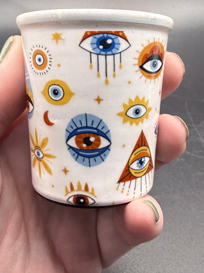 CANDLE - Bohemian Evil Eye 5cm x 5.5cm Votive