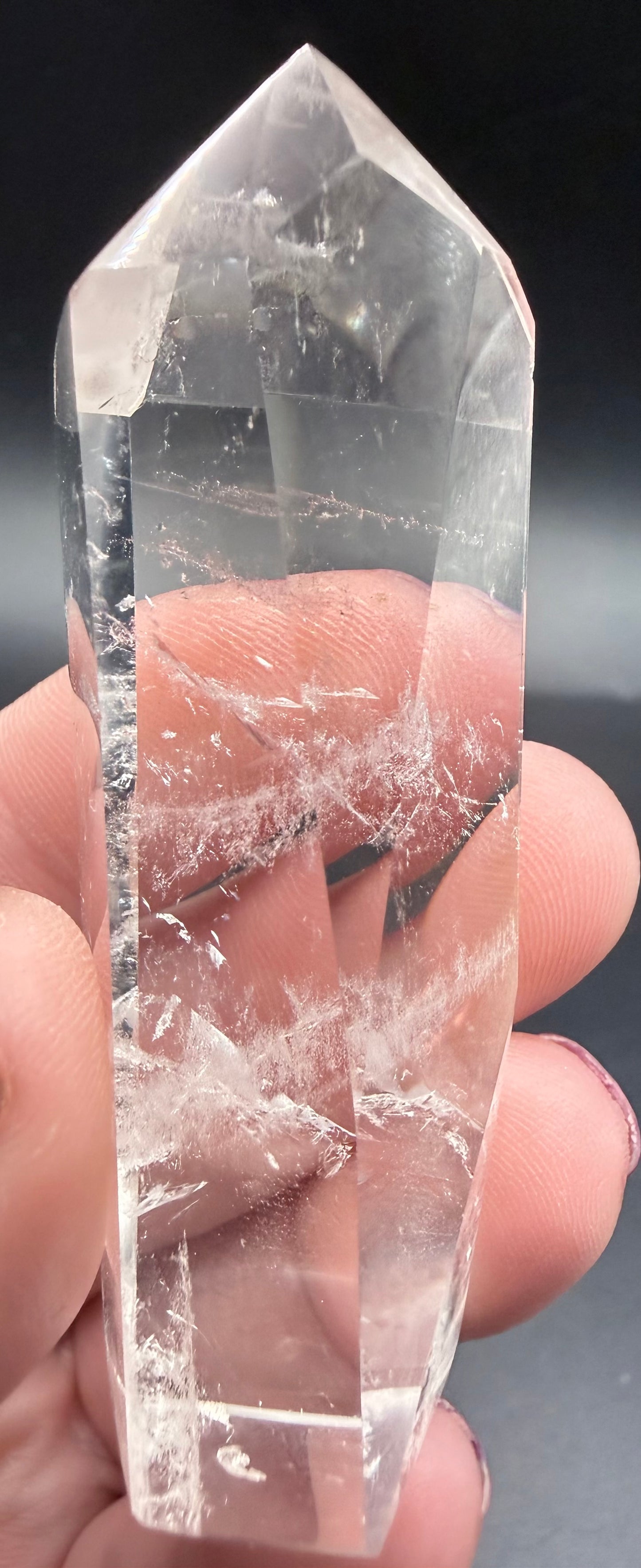 Extra Grade Clear Quartz Tower