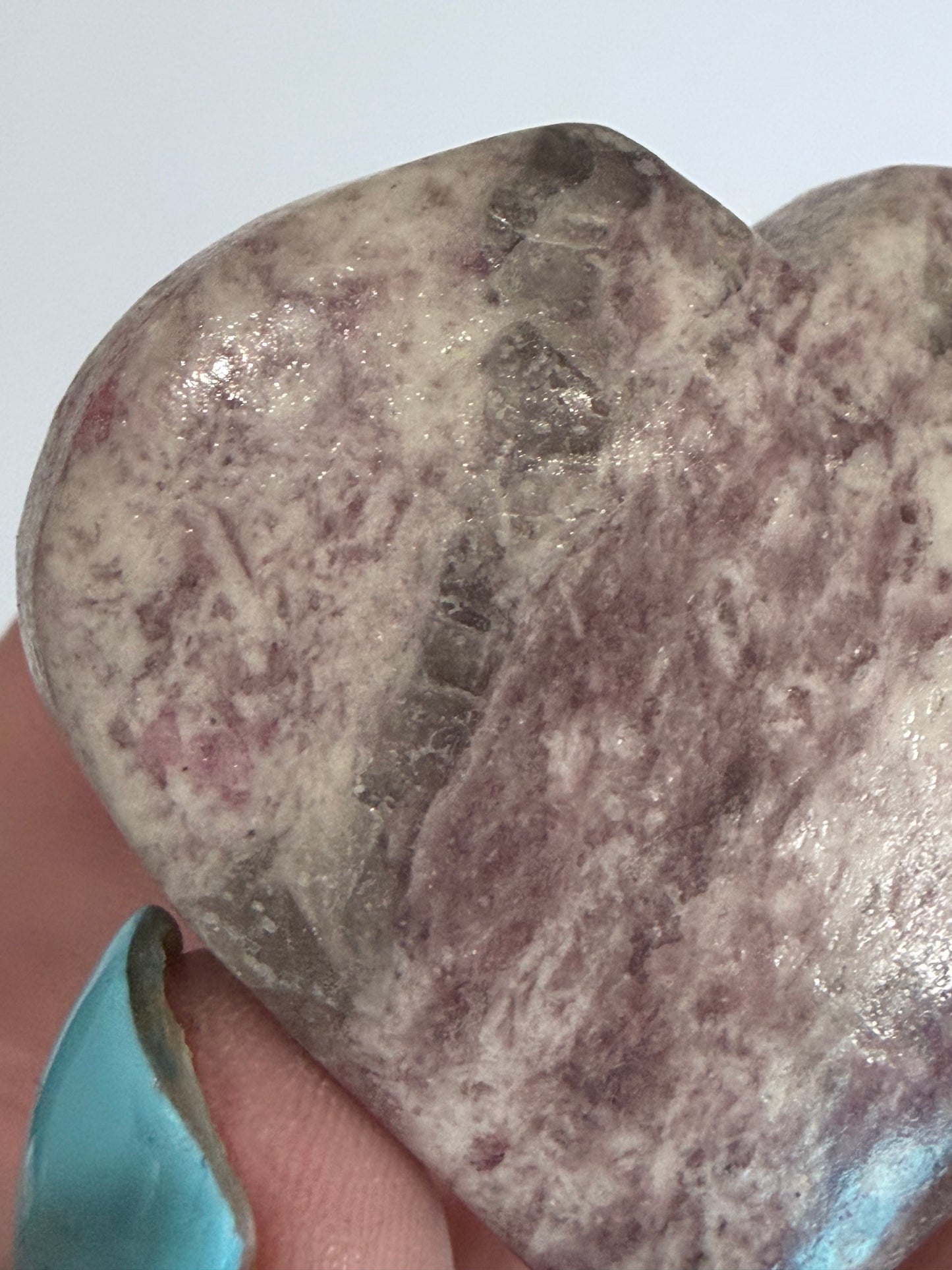 Pink Tourmaline in Matrix Heart B 4.5cm