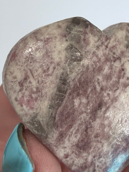 Pink Tourmaline in Matrix Heart B 4.5cm