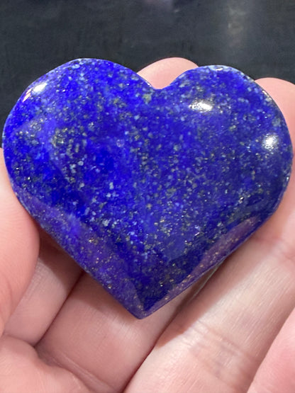 Natural Lapis Lazuli Heart with Pyrite | 4.8 cm | 61g C