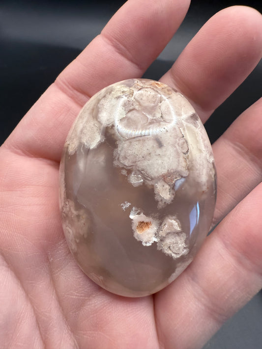 Flower Agate Palm Stone-Large size - Crystal wonderland By Lisa