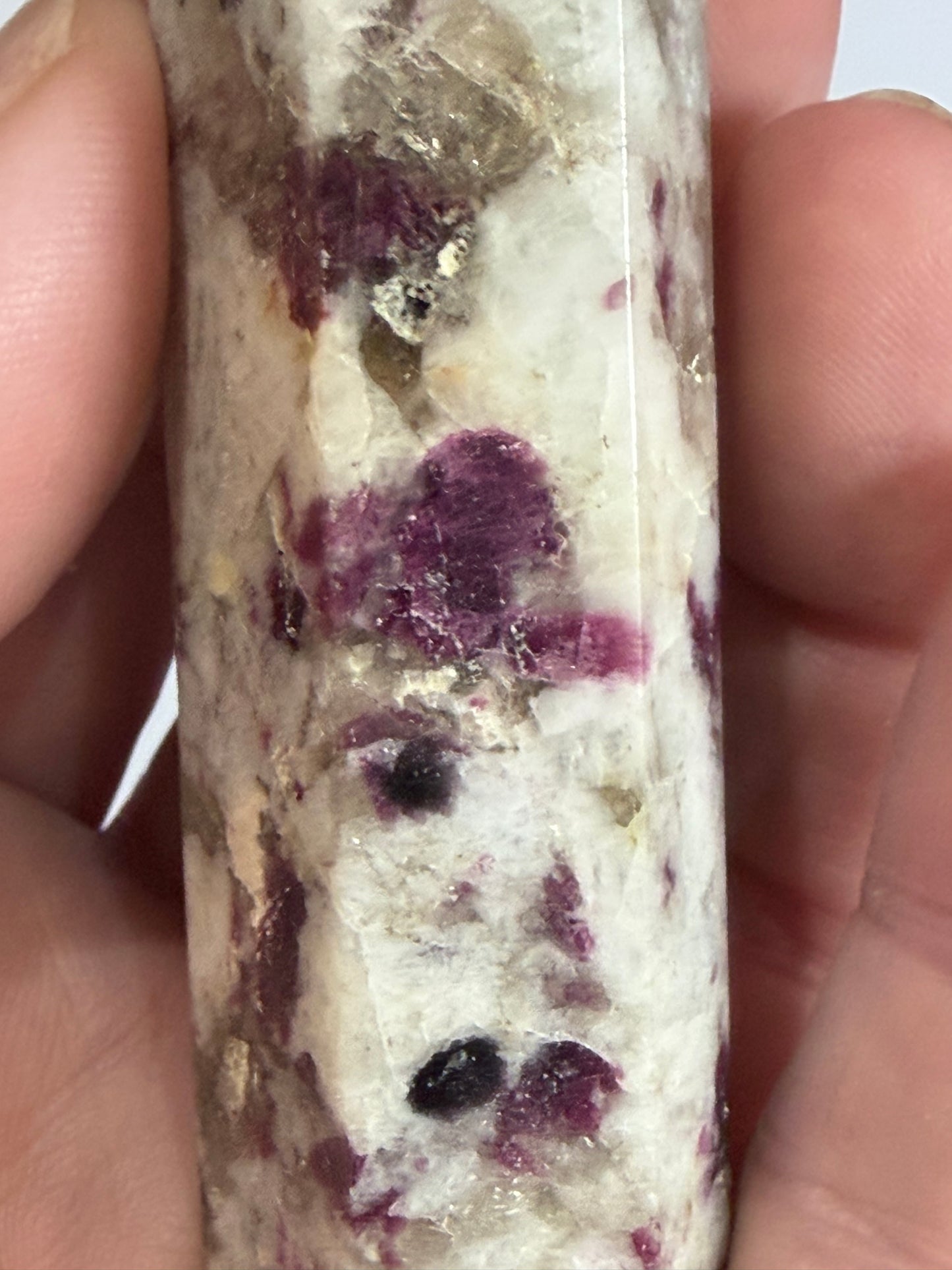Pink Tourmaline in Quartz Crystal Tower – 10.2cm | 82g C
