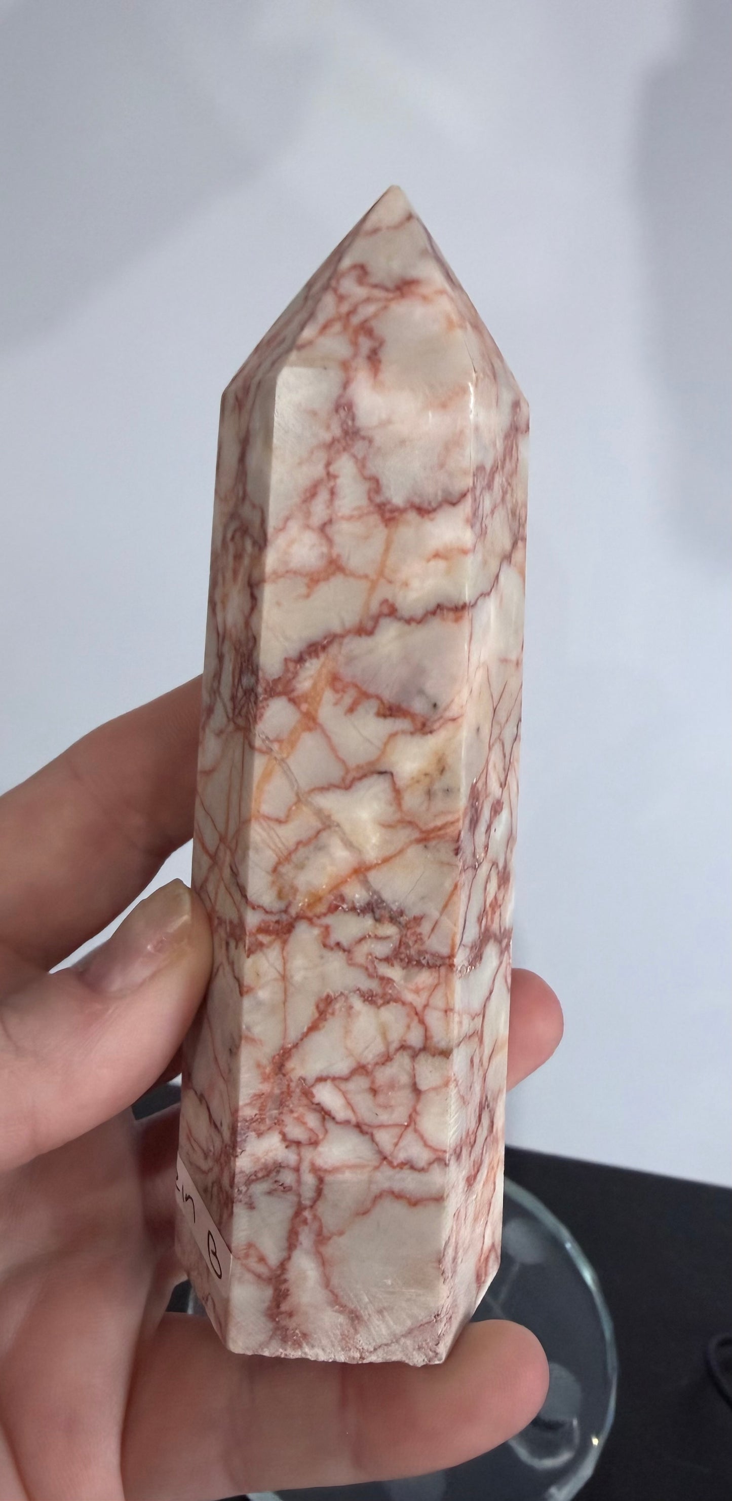 Red Vein Jasper Crystal Tower – 13.2cm | 330g B