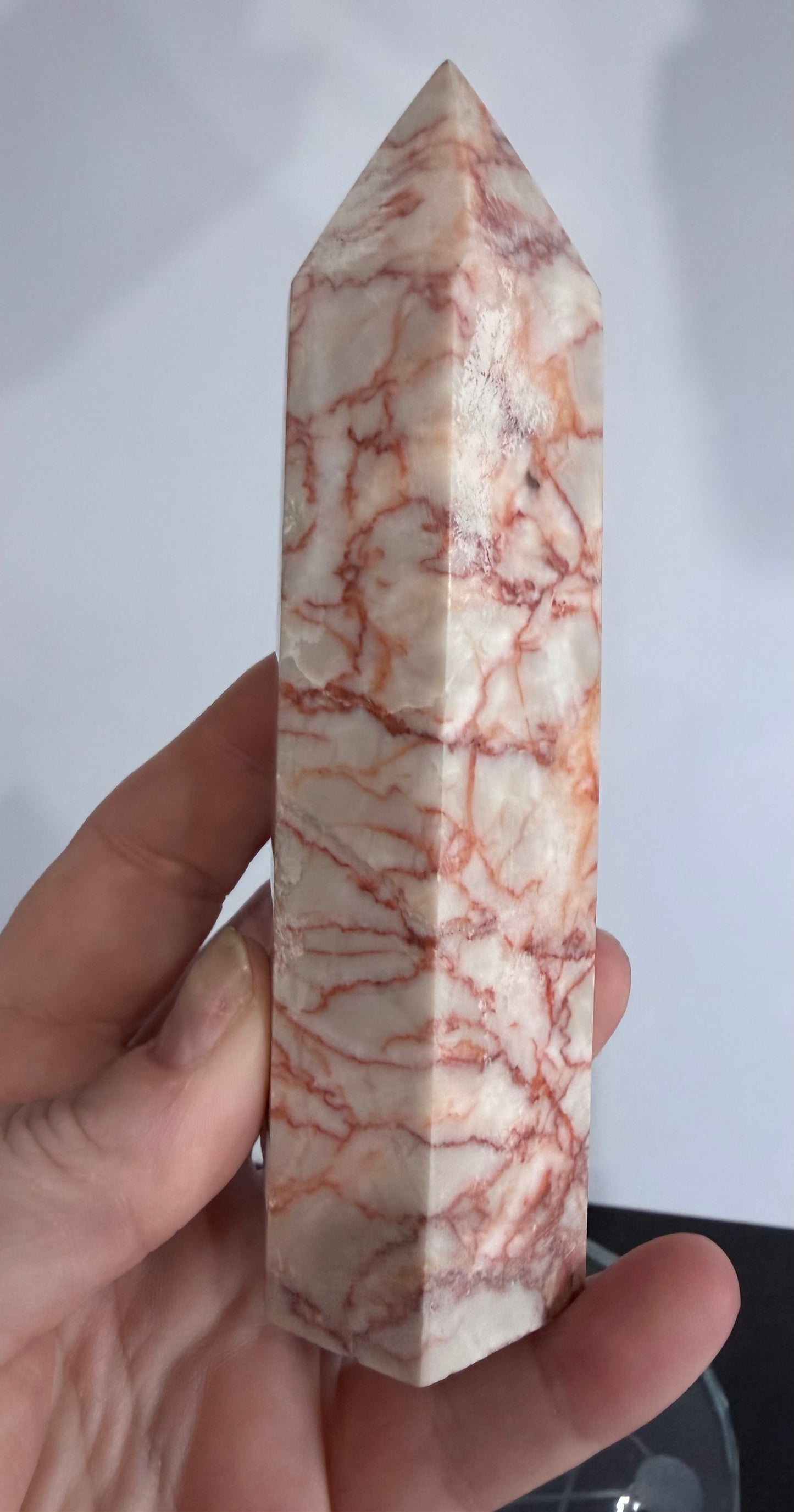 Red Vein Jasper Crystal Tower – 13.4cm | 314g C