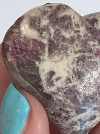 Pink Tourmaline in Matrix Heart A 5cm