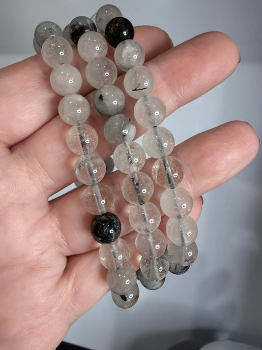 8mm Tourmalinated Quartz Bracelet

Protection • Grounding • Energy Balance