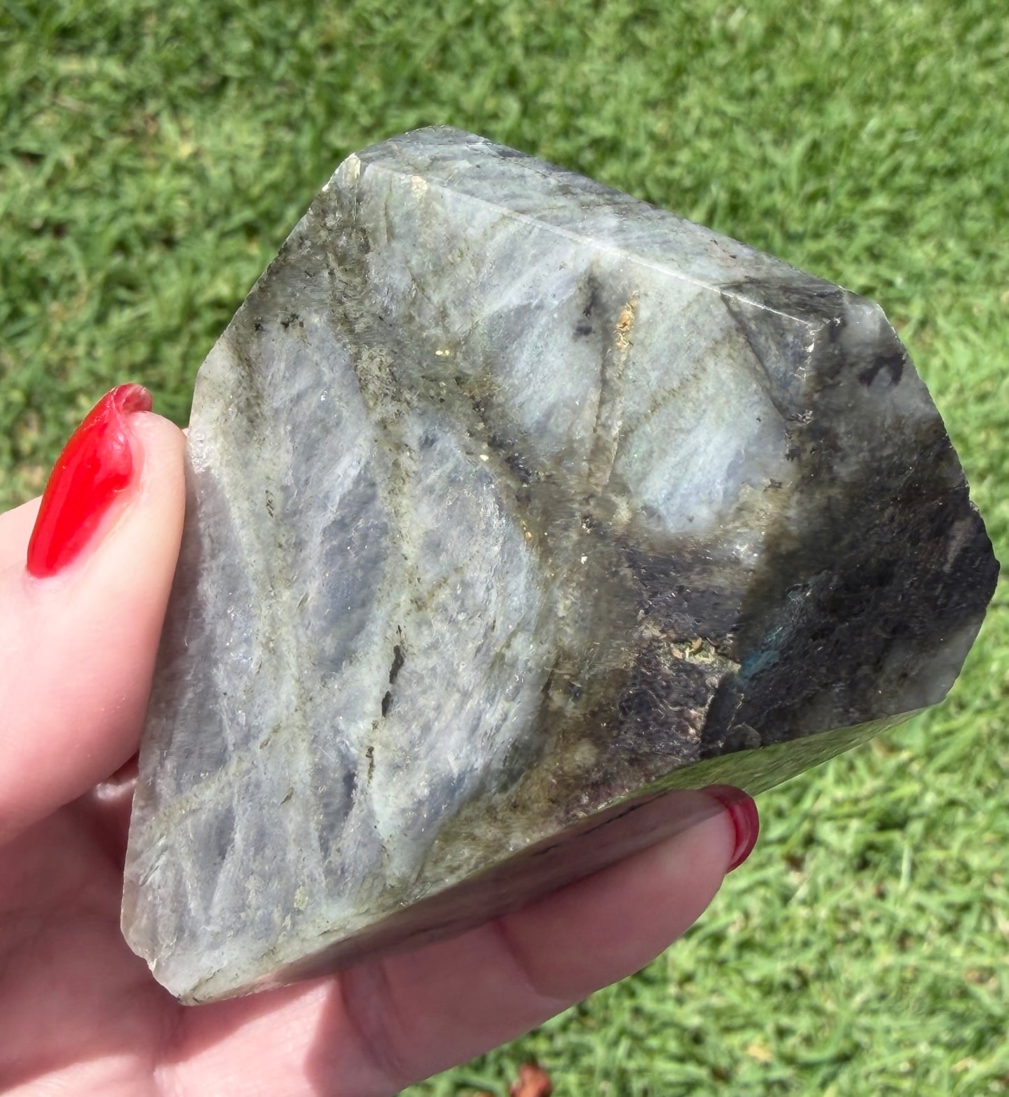 Labradorite Crystal Freeform – Copper Flash | 157g H