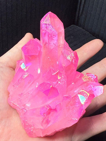 Pink Aura Coated Quartz Cluster (266g)