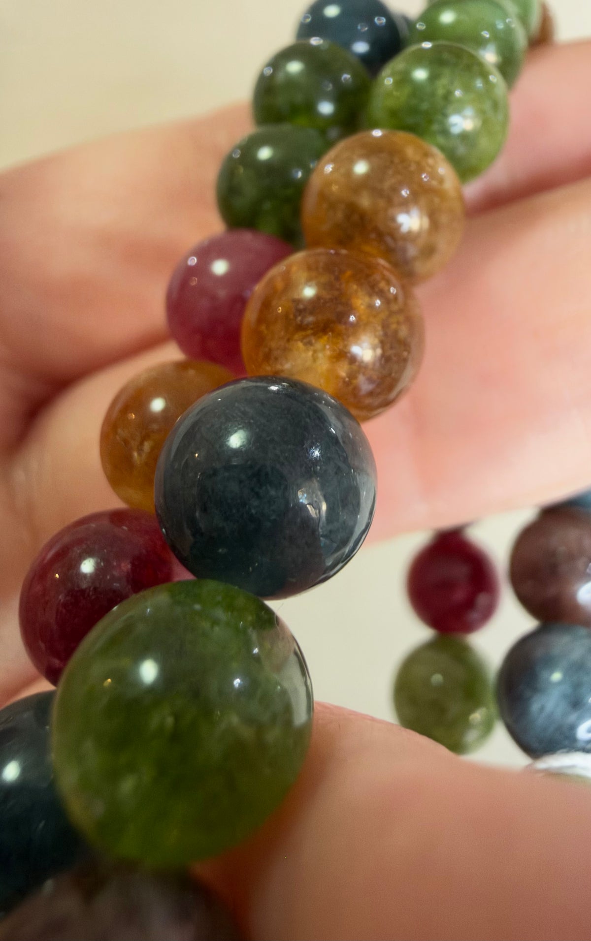 8mm Multicolour Tourmaline Bracelet