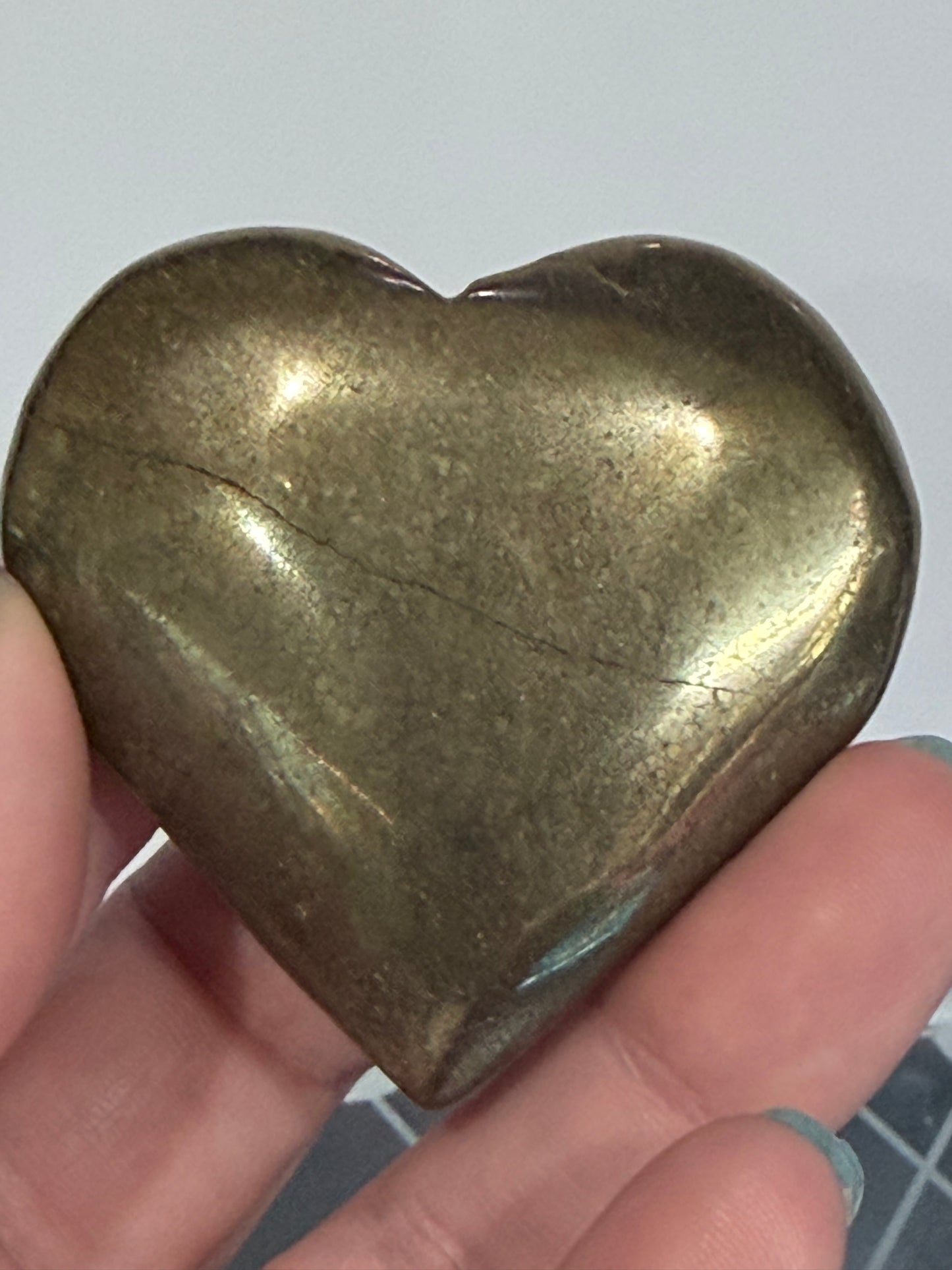 Pyrite Heart with Stand 5.6cm C