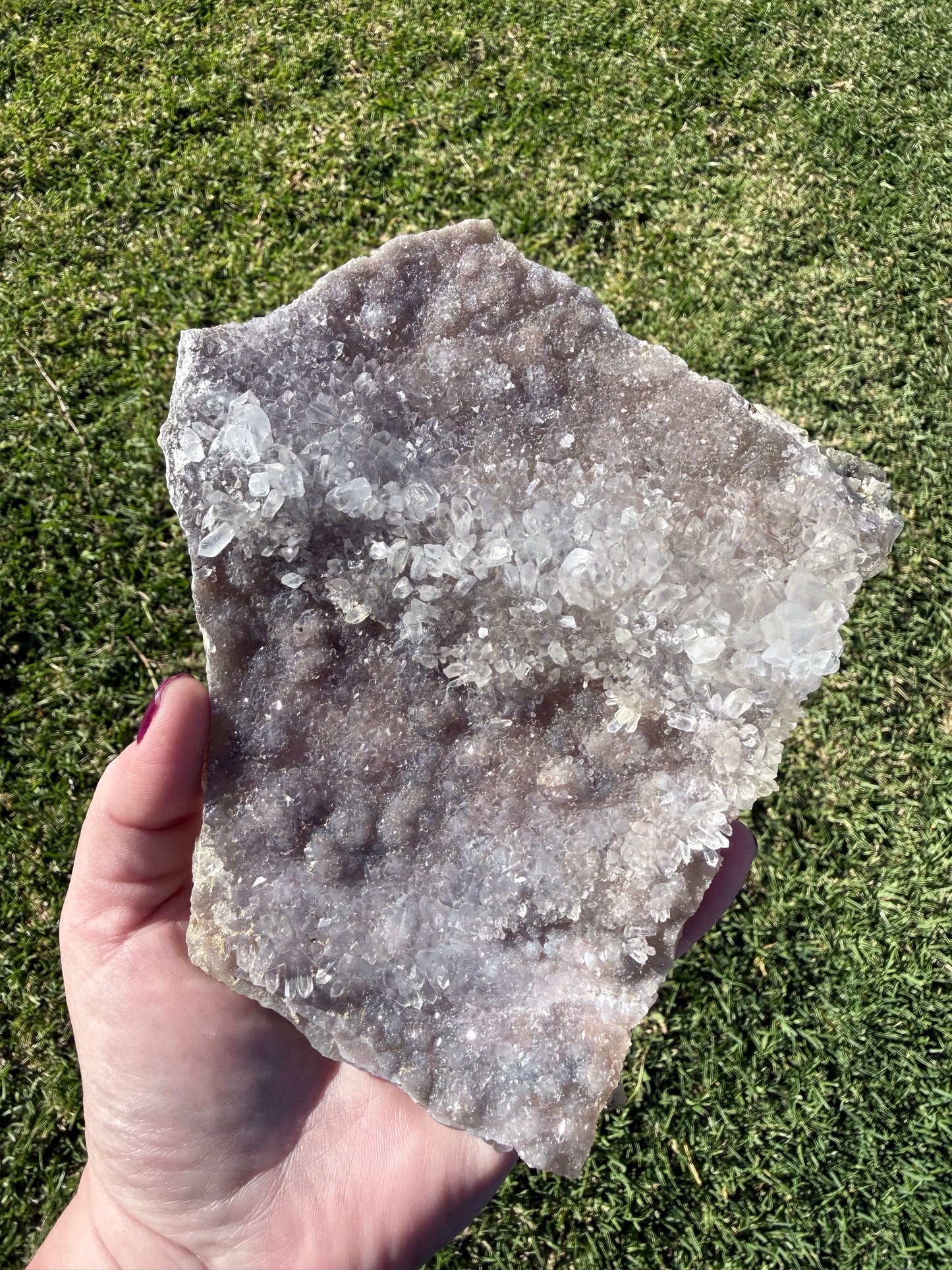 Flower Amethyst Cluster Plate