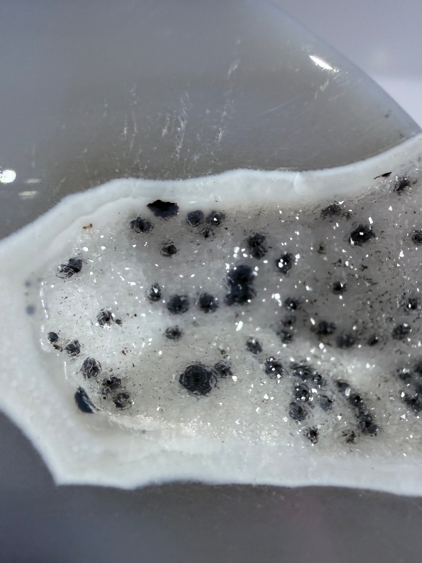 Dendritic Agate Druzy Butterfly Carving – 10.5cm | 144g