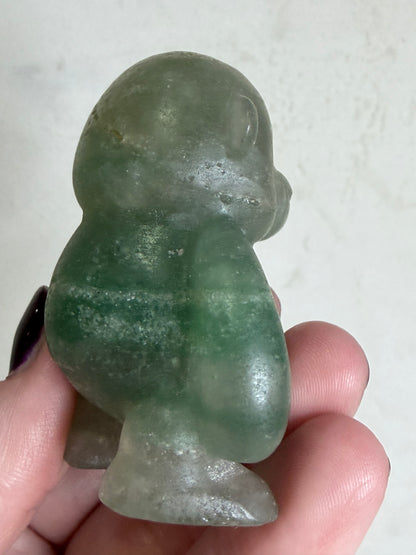 Green Fluorite Monkey Carving – 6cm