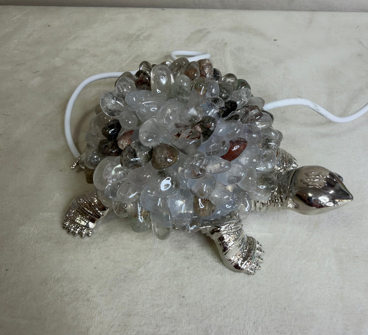 Garden Quartz Turtle Colour Changing USB Lamp