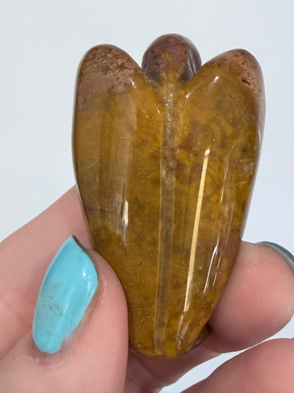 Ocean Jasper Angel Carving – 5cm B -